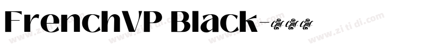 FrenchVP Black字体转换
